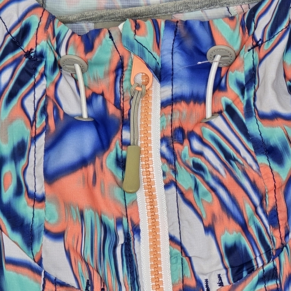 Bench Women's Hooded Poncho Jacket - Abstract Print Size M - Picture 4 of 10